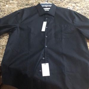 Black Perry Ellis City Fit Dress Shirt
